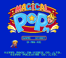 Magical Pop'n (Japan) Title Screen